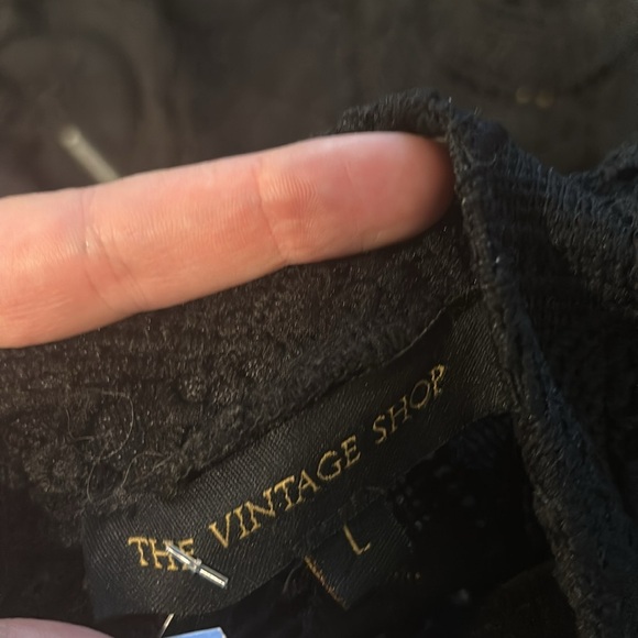 The Vintage Shop Black Lace Long Sleeve Dress - Picture 5 of 10